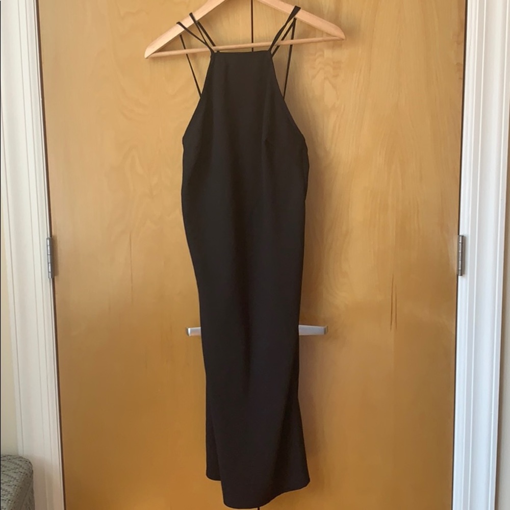 American Apparel Black Midi Dress
